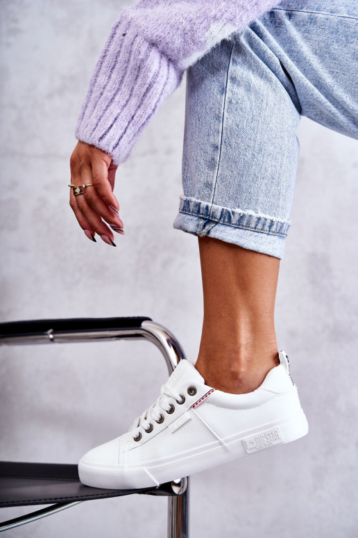 Moteriški žemi odiniai sportbačiai Big Star KK274005 balti