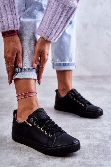 Moteriški žemi odiniai sportbačiai Big Star KK274006 juodi 2