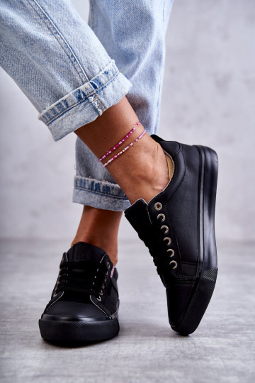 Moteriški žemi odiniai sportbačiai Big Star KK274006 juodi