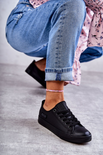 Moteriški žemi odiniai sportbačiai Big Star KK274011 juodi