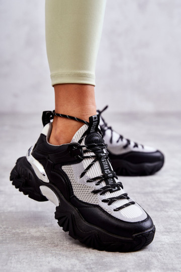 Moteriški sportiniai bateliai Memory Foam System Big Star KK274053 juoda-pilka