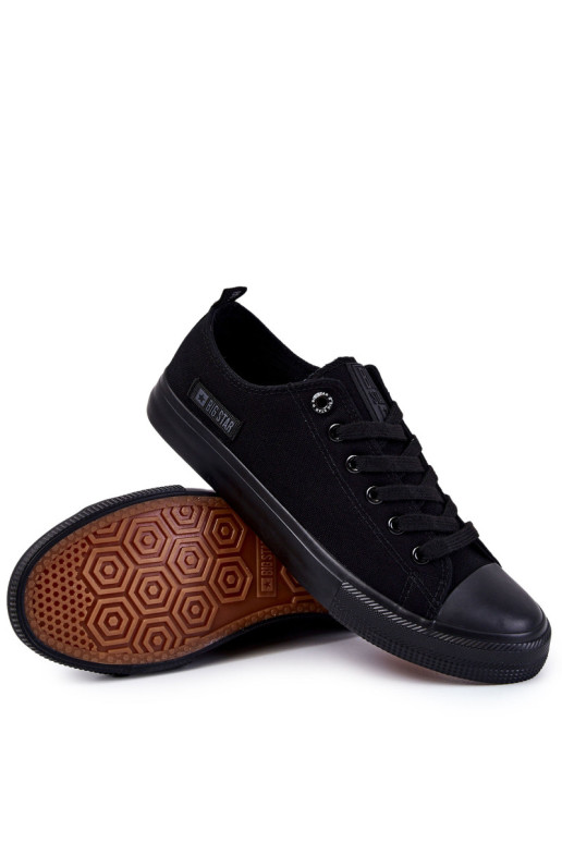 Vyriški žemos medžiagos sportbačiai Big Star KK174007 juodi