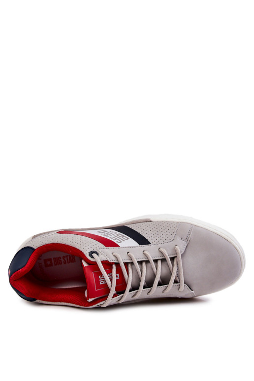 Klasikiniai vyriški sportiniai bateliai Memory Foam Big Star KK174056 pilka