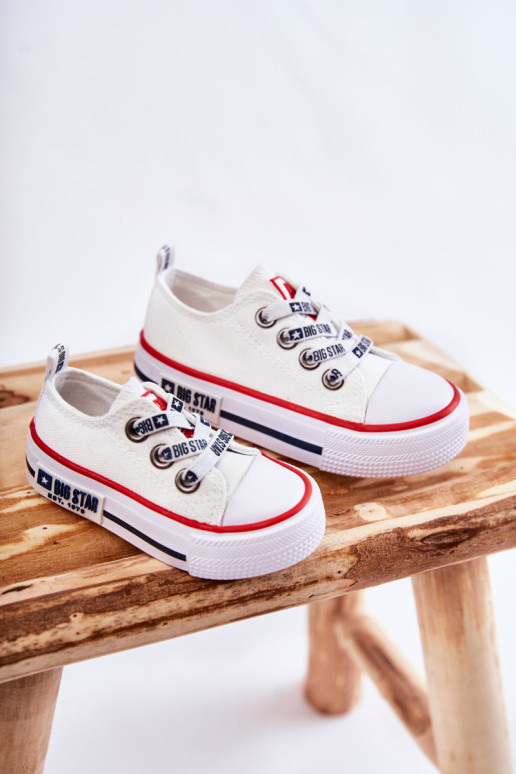 Vaikiški audiniai sportbačiai BIG STAR KK374068 Balti