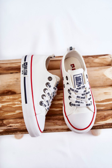 Vaikiški odiniai sportbačiai BIG STAR KK374042 Balti