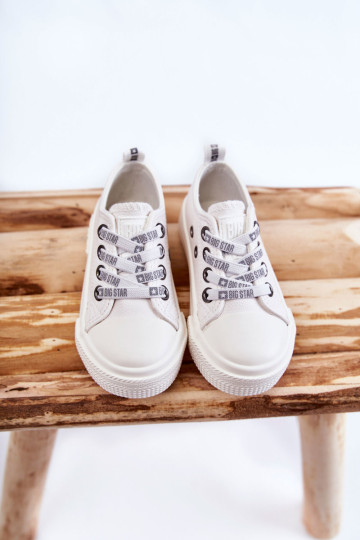 Vaikiški odiniai sportbačiai BIG STAR KK374060 Balti