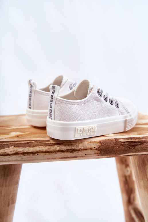 Vaikiški odiniai sportbačiai BIG STAR KK374060 Balti