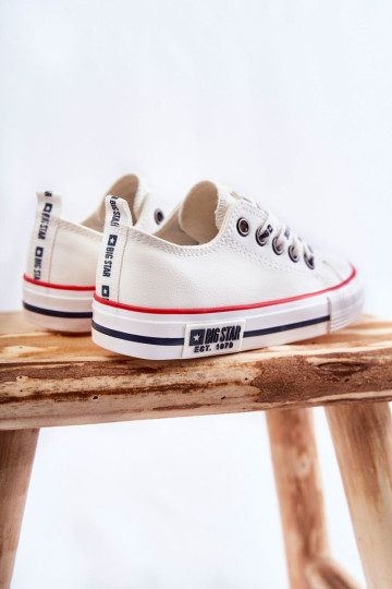 Vaikiški odiniai sportbačiai BIG STAR KK374038 Balti