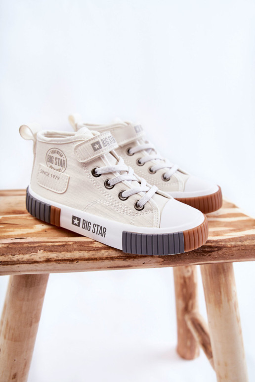 Vaikiški aukštakulniai sportbačiai BIG STAR KK374015 Balti