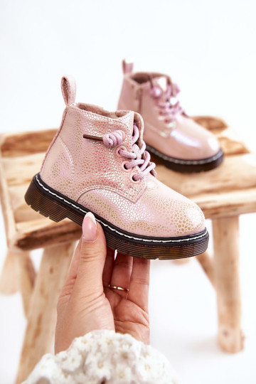 Šilti vaikiški batai su užtrauktuku Pink Betsy