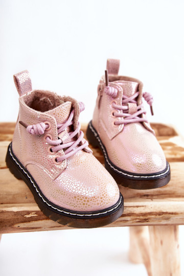 Šilti vaikiški batai su užtrauktuku Pink Betsy