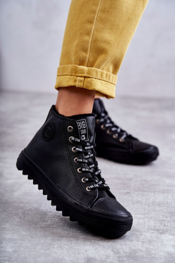 Moteriški sportbačiai Big Star Aukšta Šilta Juoda EE274110 2