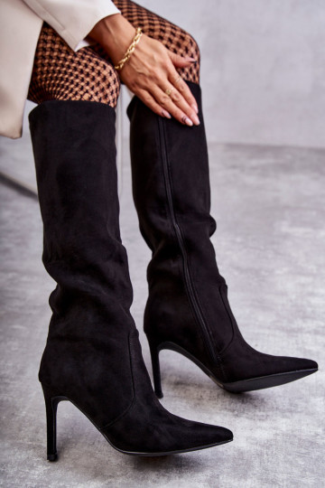 Zomšiniai aukštakulniai batai