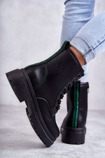 Moteriški odiniai batai darbininkams šviesiai juodi Denila 2