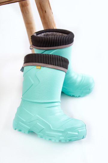 Vaikiški šildomi lietaus batai Befado 162X305 Mint 2