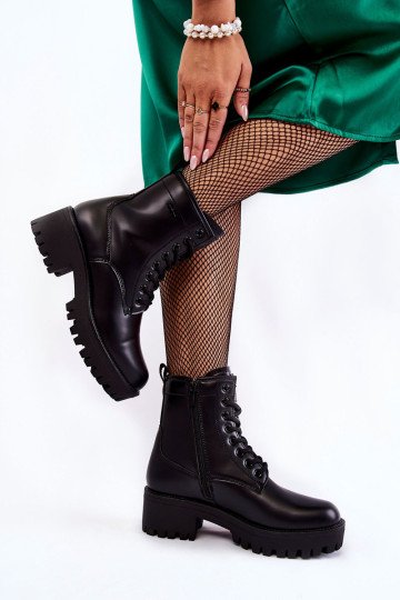 Moteriški batai Cross Jeans KK2R4070C Juodi