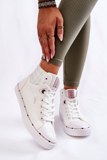 Moteriški aukšti sportbačiai Cross Jeans KK2R4060C Balta