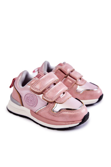 Vaikiški sportiniai bateliai su lipnia atminimo putų sistema Big Star KK374180 Pink