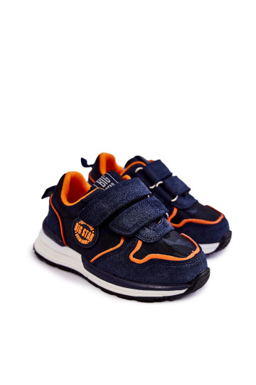 Vaikiški sportiniai bateliai su lipnia atminimo putų sistema Big Star KK374183 Tamsiai mėlyna