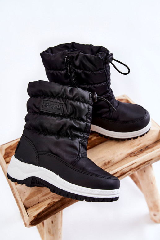 Vaikiški sniego batai On Slider Big Star KK374235 juodi