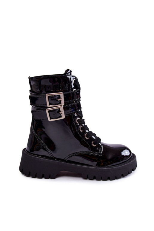 Vaikiški lakuoti batai Big Star KK374131 juodi