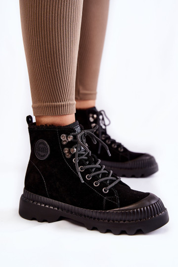 Zomšiniai šilti batai Big Star KK274522 juodi