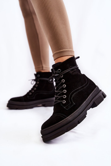 Zomšiniai šilti batai Big Star KK274525 juodi