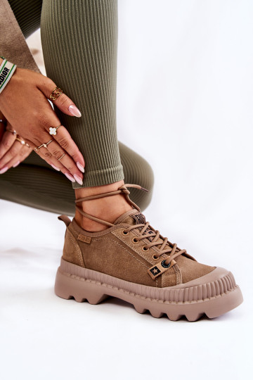 Zomšiniai sportiniai batai Big Star KK274511 smėlio spalvos 2