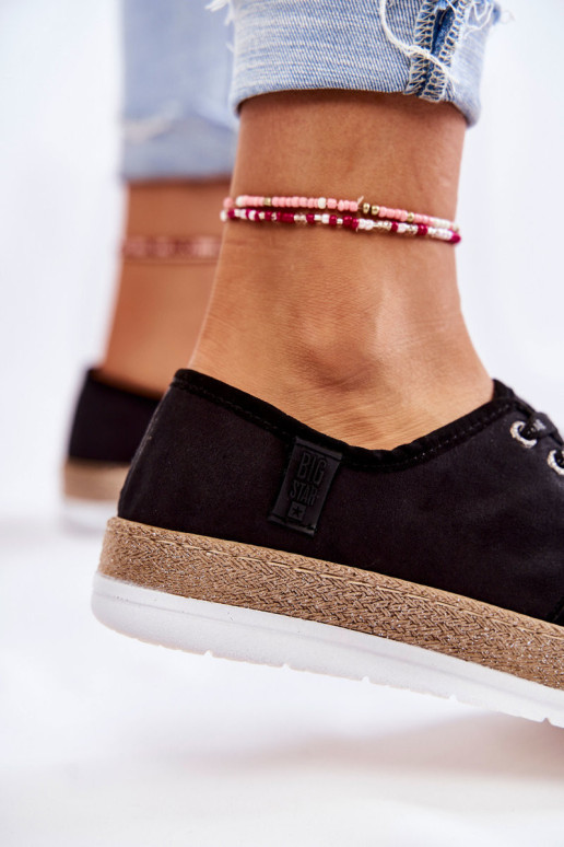 Moteriški žemi sportbačiai Memory Foam System Big Star KK276004 juodi