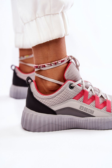 Moteriški sportiniai bateliai Sneakers Big Star KK274060 Pilka