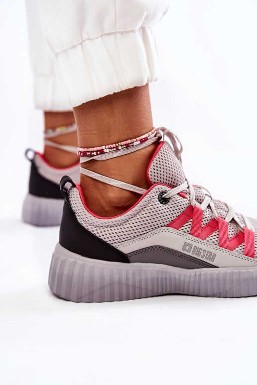 Moteriški sportiniai bateliai Sneakers Big Star KK274060 Pilka