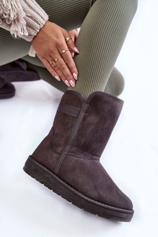 Moteriški aukšti sniego batai Big Star KK274619 pilki