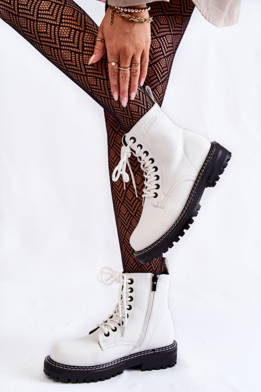 Moteriški batai ant platformos Big Star KK274539 balti