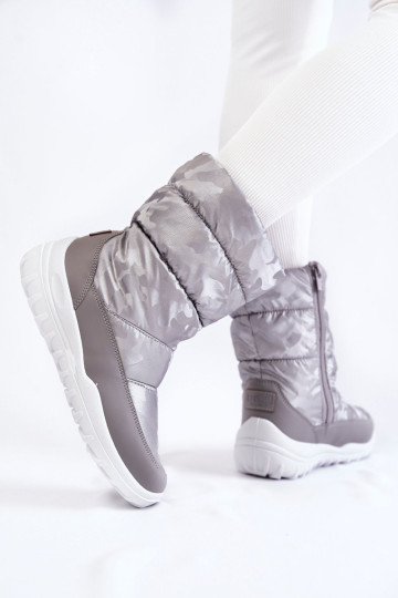 Moteriški aukšti sniego batai Big Star KK274600 pilka