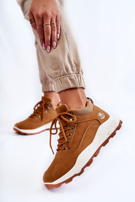 Moteriški šilti žygio batai Trappers Camel Otto