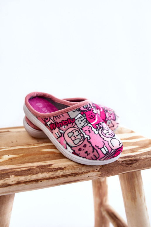 Vaikiškos šlepetės Inblu B9000046 Rožinės spalvos