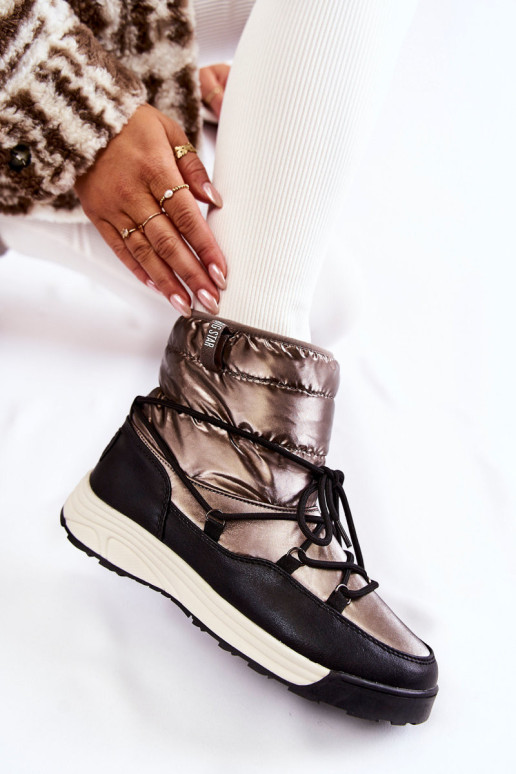 Moteriški sniego batai Memory Foam Big Star KK274275 Silver-Black