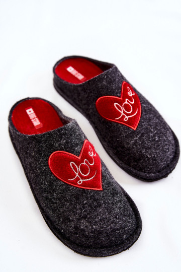 Buitinės šlepetės Big Star KK276019 Juoda ir raudona 2