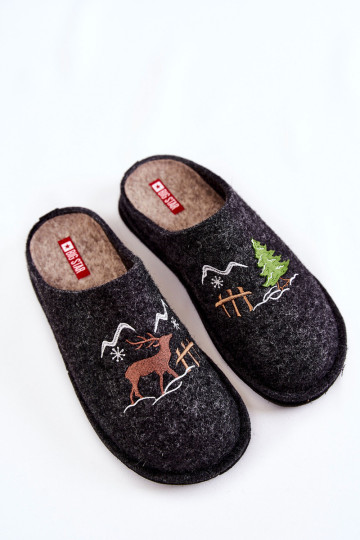 Buitinės šlepetės Big Star KK276018 Juodos ir smėlio spalvos 2