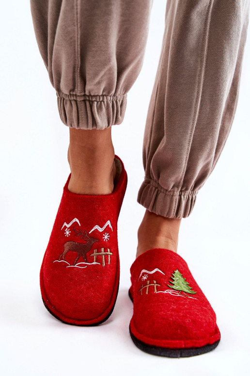 Buitinės šlepetės Big Star KK276017 Raudona-Beige