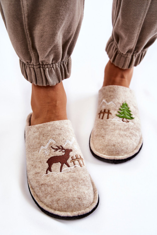 Buitinės šlepetės Big Star KK276016 Smėlio spalvos