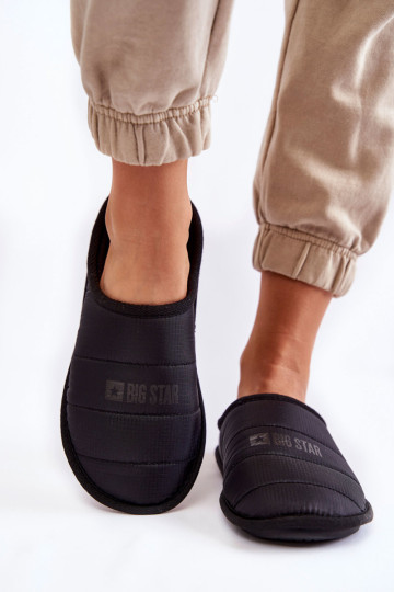 Moteriškos klasikinės šlepetės Big Star KK274602 juodos 2