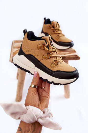 Vaikiški batai Memory Foam Big Star KK374118 Camel