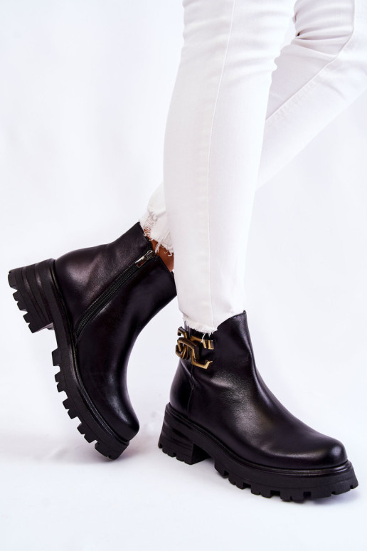 Šilti batai darbininkams su puošmena Laura Messi 2500 Black