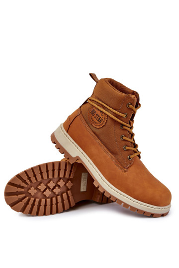 Vyriški batai su atminties putomis Big Star KK174203 Camel
