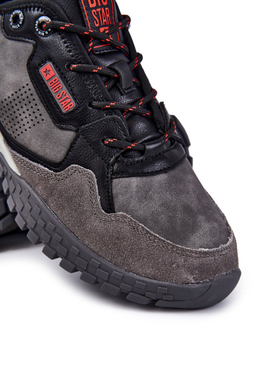 Vyriški klasikiniai sportiniai batai su atminties putomis Big Star KK174271 pilka