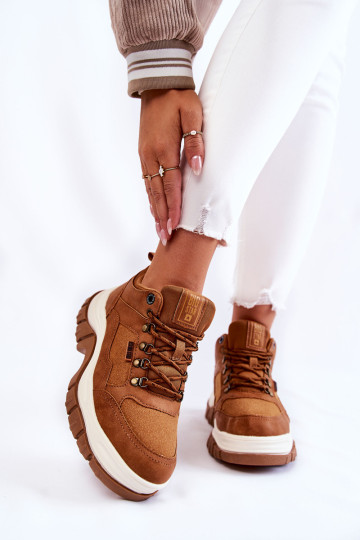 Moteriški žygio batai Memory Foam Big Star KK274362 Ruda