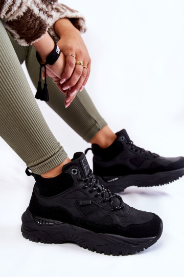 Moteriški aukšti sportiniai batai su Memory Foam System Big Star KK274356 juodi