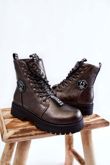 Vaikiški Šilti Batai Trappers Tamsiai Pilka Conley