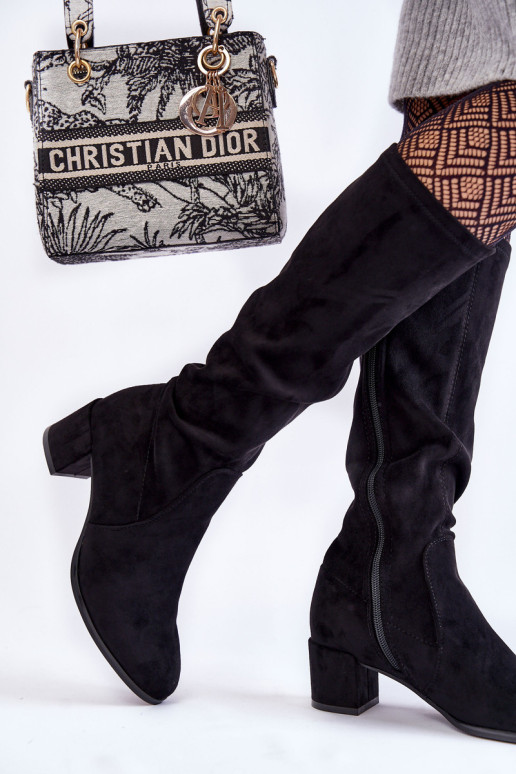 Klasikiniai zomšiniai batai Black Harpen